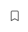 Figure 6 – image of the bookmark icon when unselected.