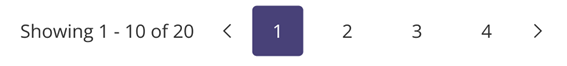 Screenshot of pagination controls below a table. 