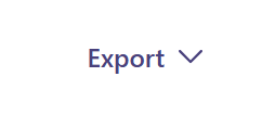 Close-up of the Export button. 