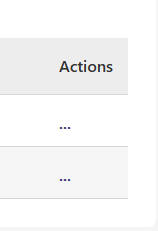 Figure 15 – Close up image of the Action column and the eclipses icons.