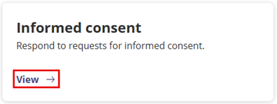 Figure 7 - How to view your Informed consent screenshot