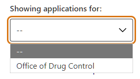 screenshot of table filter dropdown menu
