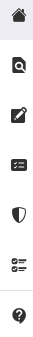 Screenshot of icons on the side menu